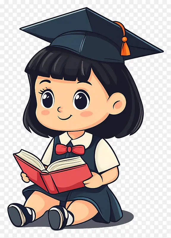 女学生读课外书PNG图片素材下载_图片编号11737548-PNG素材网