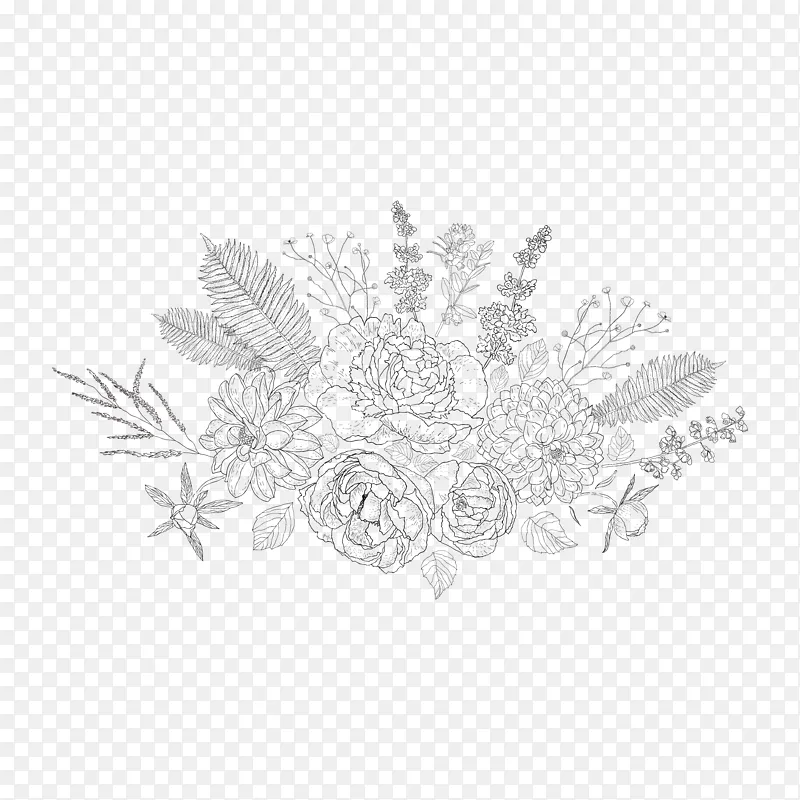 精致手绘花卉装饰元素插画素材PNG图片素材下载_图片编号11851174-PNG素材网
