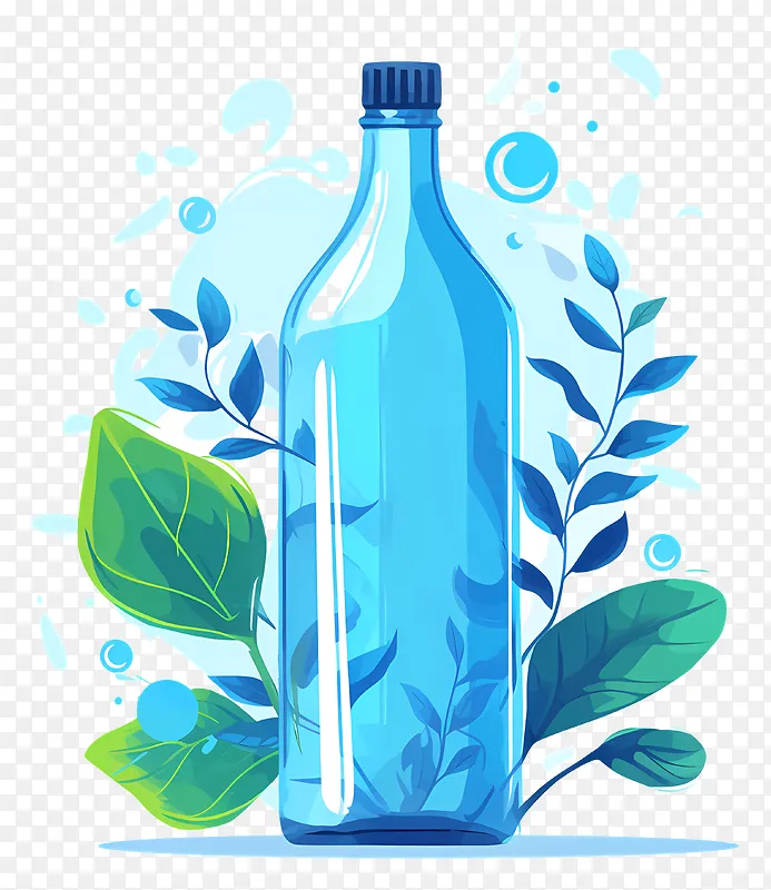 透明瓶植物插画PNG图片素材下载_图片编号11958567-PNG素材网
