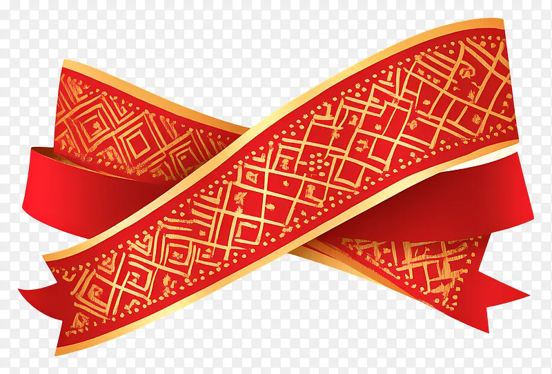 红色丝带中国风装饰PNG图片素材下载_图片编号11963166-PNG素材网
